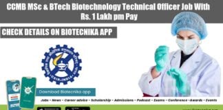 CCMB Biotech Jobs