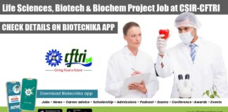 CFTRI Project Associate Vacancy