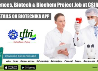 CFTRI Project Associate Vacancy