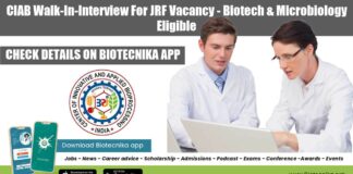 CIAB JRF Vacancy