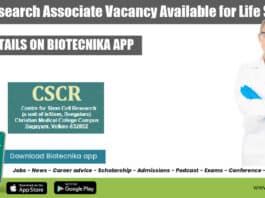 CSCR Research Associate Vacancy