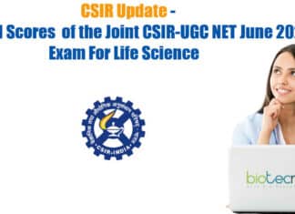 CSIR Update - Revised Scores