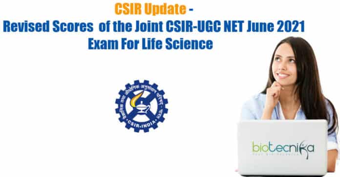 CSIR Update - Revised Scores