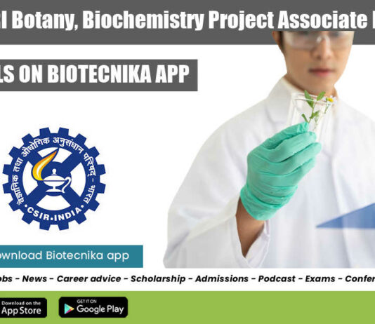 CSMCRI Biochem Project Jobs