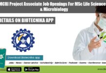 CSIR-CSMCRI Project Associate Job Openings For MSc Life Sciences, Biotech & Microbiology CSMCRI Job Openings