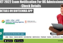 CUET 2022 Exam Notification For UG Admissions - Check Details