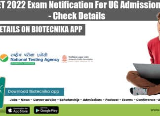 CUET 2022 Exam Notification For UG Admissions - Check Details