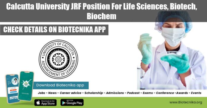 Calcutta University JRF Position