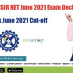 CSIR NET 2021 Cut-Off - June 2021 Cut Off Declared