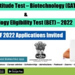 DBT JRF 2022 BET & GAT-B 2022 - Application, Eligibility, Deadline