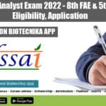 FSSAI Exam 2022 Food Analyst - 8th FAE & 5th JAE 2022