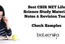 CSIR NET Study Material