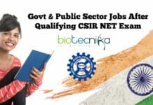 Govt Jobs After Qualifying CSIR
