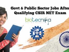 Govt & Public Sector Jobs After Qualifying CSIR NET Exam Govt Jobs After Qualifying CSIR