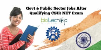 Govt Jobs After Qualifying CSIR