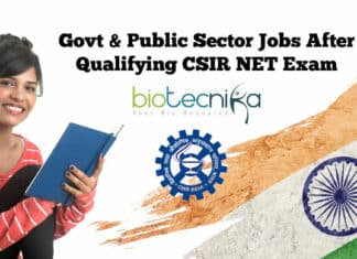 Govt Jobs After Qualifying CSIR