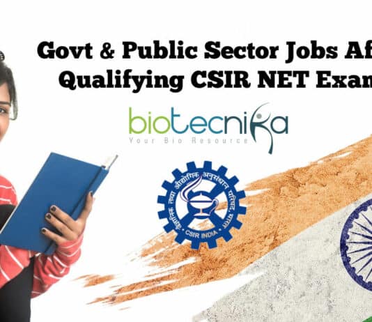 Govt Jobs After Qualifying CSIR