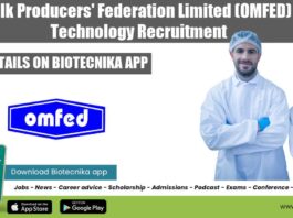 Govt Food Tech Vacancies