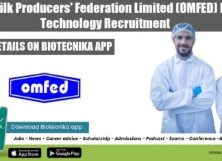 Govt Food Tech Vacancies