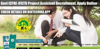 Govt ICFRE-IFGTB Project Job Openings