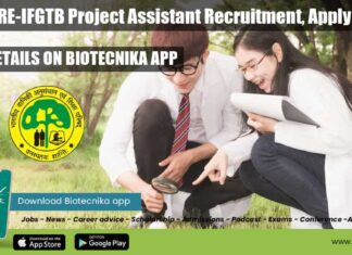 Govt ICFRE-IFGTB Project Job Openings
