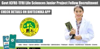 Govt ICFRE-TFRI Life Sciences