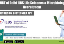 Govt NCT of Delhi ILBS Life Sciences & Microbiology JRF Recruitment Govt Jobs Delhi JRF