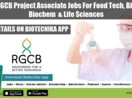 Govt RGCB Vacancies