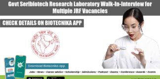 Govt Seribiotech Research Laboratory