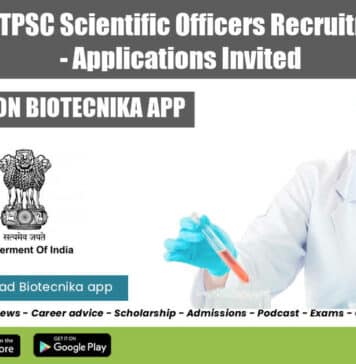 Govt TPSC Scientific Officers Recruitment
