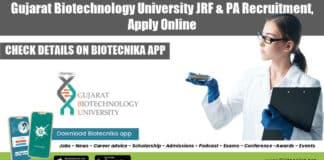 Gujarat Biotechnology University Job