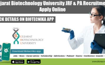 Gujarat Biotechnology University Job