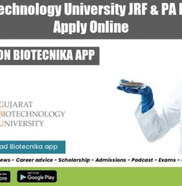 Gujarat Biotechnology University Job