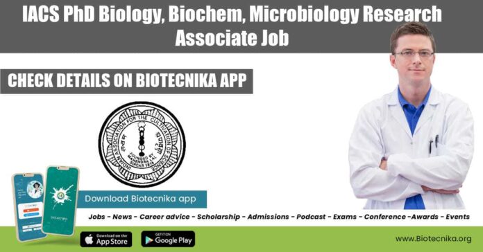 IACS PhD Biology