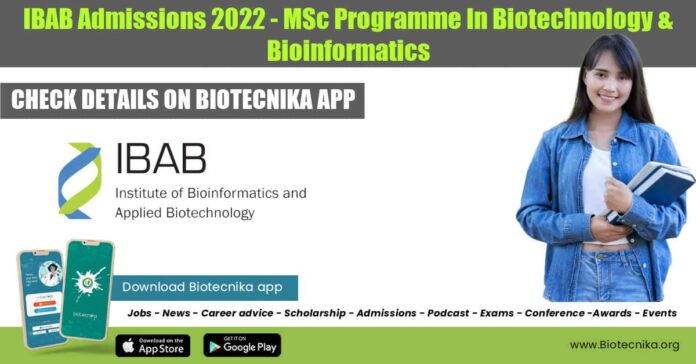 IBAB Admissions 2022
