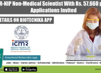 ICMR-NIP Scientist Job
