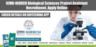 ICMR-NIRRCH Biological Sciences Project