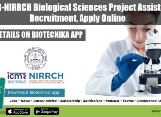 ICMR-NIRRCH Biological Sciences Project
