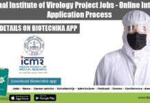 National Institute of Virology Project Jobs – Online Interview & Application Process ICMR-NIV Bengaluru Jobs