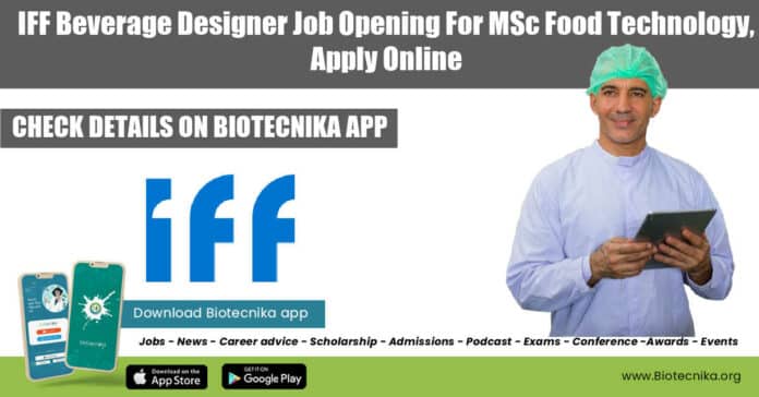 IFF Beverage Designer Job