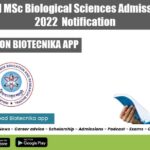 IISER Bhopal MSc Biological Sciences Admissions August 2022 Notification IISER Bhopal MSc Admissions