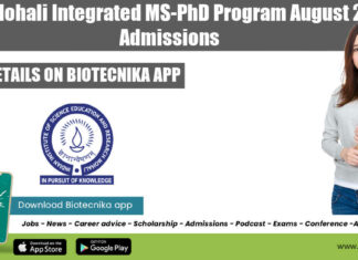 IISER Mohali Integrated MS-PhD
