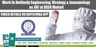 IISER Mohali Vacancy 2022