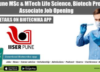IISER Pune Associate Job