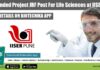 DBT Funded Project JRF Post For Life Sciences at IISER Pune IISER Pune JRF Vacancy