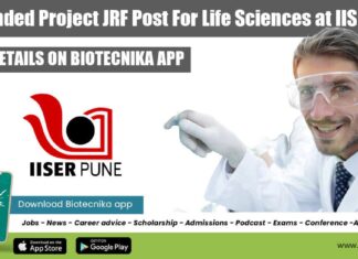 IISER Pune JRF Vacancy