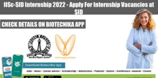 IISc-SID Internship 2022