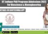 IIT Jodhpur PhD Programs Admissions 2022 For Bioscience & Bioengineering IIT Jodhpur PhD Programs