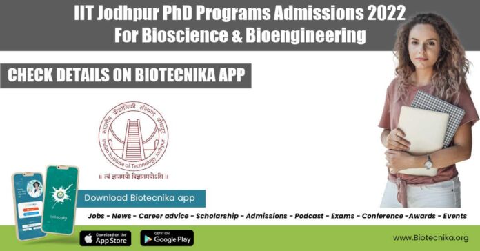 IIT Jodhpur PhD Programs