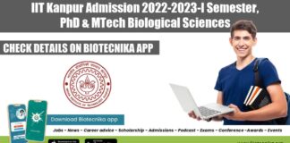 IIT Kanpur Admission 2022-2023-I